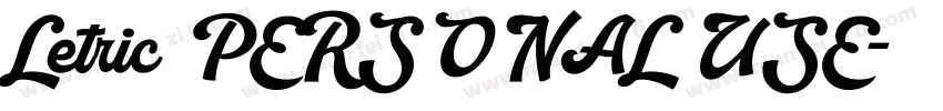Letric PERSONAL USE字体转换
